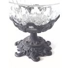 Чаша ваза конфетница стекло металл Европа