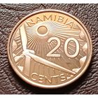 Намибия 20 центов, 2025    ( 1-1-10 )