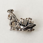 Брошь винтажная Гулливер в стране лилипутов