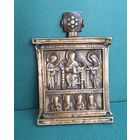 Средник "Спас на троне с избранными святыми", 9х6,3 см.