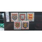 РАСПРОДАЖА ФРАНЦИЯ 1951г. Полная серия. Гаш.