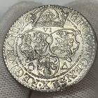 Шостак, шестак, 6 грошей 1596 г., Мальборк, Сигизмунд 3. Штемпельная монета!