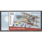 Германия. 100 лет полёта моторного самолёта в Германии. 2008г. Mi#2698.