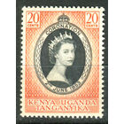Британские колонии - Кения, Уганда и Танганьика - 1953г. - коронация королевы Елизаветы II - 1 марка - полная серия, MLH [Mi 90]. #2-Bc-D-KS-1