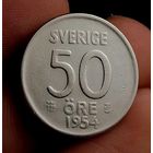 50 эре 1954, серебро, Швеция
