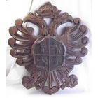 Герб настенный Подставка для мечей Орёл Геральдика Испания Дерево 67 х 55 см