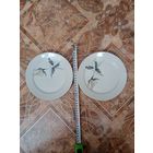 2 тарелки фарфор frelberger porzellan ГДР