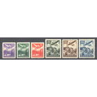 РЕЙХ ОККУПАЦИЯ СЛОВАКИЯ. 1939,Mi#48-53, война авиация самолет; Хенкель Не 111 и Не 116,  MNH \\10