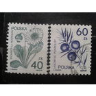 Польша, 1989, Стандарт, лекарственные растения, полная серия