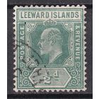 146.BrKCI. Великобритания. Колонии. Подветренные острова. Стандарт. Эдуард VII. 1907 г. 1/2P. Mi.#37.