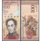 Венесуэла, 100 боливаров 2013 г, P-93g (BU, генерал Симон Боливар, огненный чиж), UNC