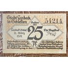 Нодгельд 25 пфеннигов 1921 год.  Ландек. Веймарская республика