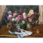 Кудревич Р.В. Народный художник. "Розы", холст, масло. Размер 120х90 см.