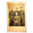 1945  ВОВ Красавец Портретное фото орден Славы и.награды подписано (Алб)