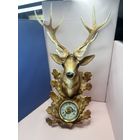 ЧАСЫ НАСТЕННЫЕ ОЛЕНЬ янтарь