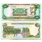 Никарагуа 10 Кордоба образца 1985 года UNC p151 серия FE