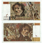 ФРАНЦИЯ 100 Франков 1986 г., P-154b (Эжен Делакруа)