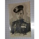 1945  ВОВ Красавец Портретное фото орден Славы и.награды подписано (Алб)