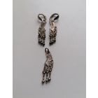 Серьги и кулон шикарного дизайна - Птица Феникс, эксклюзивный гарнитур, серебро 925 пр торги с Рубля