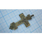 Крестик старинный, нательный. Бронза, литье.