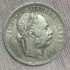 Монета 1 флорин 1878 год. Австро-Венгрия. Франц Иосиф I