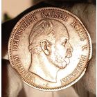 5 марок 1875, Пруссия, Вильгельм I, в состоянии, крупное серебро, отличная! в коллекцию!
