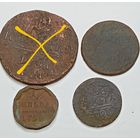 1 копейка 1799 , деньга 1798 года . 3 монеты
