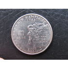 1\4 доллара,2000 Нью-Гэмпшир. США.