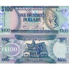 Гайана 100 долларов 2022 год UNC
