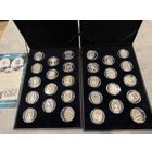 Набор Серебряных Медалей Серии КАРЛ ФАБЕРЖЕ. Императорского Монетного Двора. С сертификатами.  СЕРЕБРО. 925:пр. ПРУФ.