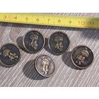 Пуговицы 5 шт. Олимпийский мишка