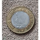 Индия 10 рупий, 2009 100 лет со дня рождения Хоми Бабы aUNC