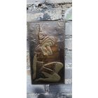 Чеканка Девушка с кувшином