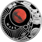Торги. Серебро.  Марс . 10 рублей , Solar System . Сонечная сістэма , Солнечная Система , Марс .  2012 год .