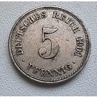 Германия 5 пфеннигов, 1901 А 2-12-3