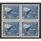 Чили 1942  авиапочта самолет и горы 40c MNH