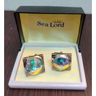 Винтажные запонки Sea Lord в красивой  презентабельной коробочке