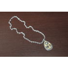 Подвеска из алюминия и эмали.