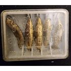 Блесны СССР для зимней рыбалки набор в родной коробке 5 шт