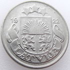 Латвия, 10 сантимов 1922 года, никель, KM#4