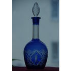 Графин синее стекло  ( 30 см )   все целое