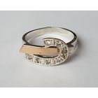 Кольцо серебро, проба, клеймо,  вес 3,9 гр. Размер 19