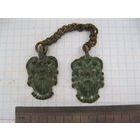 Плащевые застежки, пара.