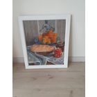 Натюрморт на фоне агитплаката. 60годы