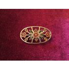 Брошь Овальная эмали Германия винтаж