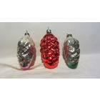 Елочная игрушка 6-13. Большая красная шишка.