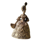 Колокольчик Дама с веером Бронза