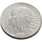 Польша, 5 злотых 1934 Ядвига. Штемпельный блеск. С рубля.