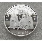 История Финляндии. Королевская академия Турку 1640 г. Серебро. Проба.