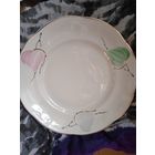 Блюдо, тарелка . Старая Рига. Ручная роспись.24см